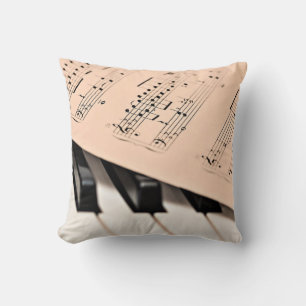 Piano music, popular design cushion
