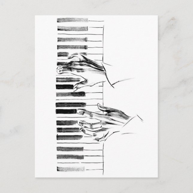 Piano music postcard (Front)