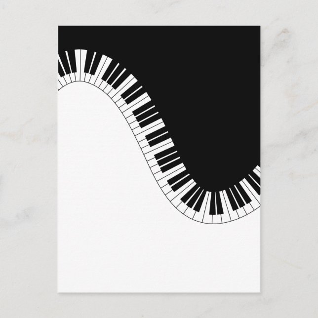 PIANO MUSIC POSTCARD (Front)