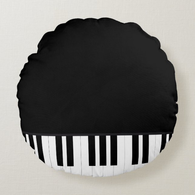 PIANO MUSIC ROUND CUSHION (Front)
