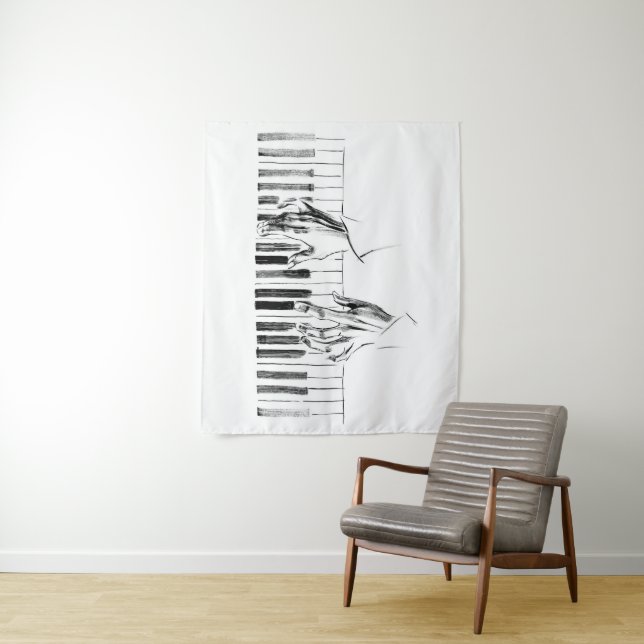 Piano music tapestry (In Situ)