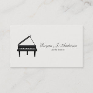 Piano Music Teacher Business Card