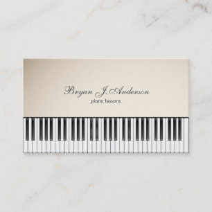 Piano Music Teacher Business Card