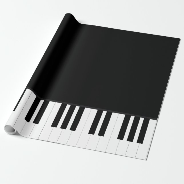 PIANO MUSIC WRAPPING PAPER (Unrolled)
