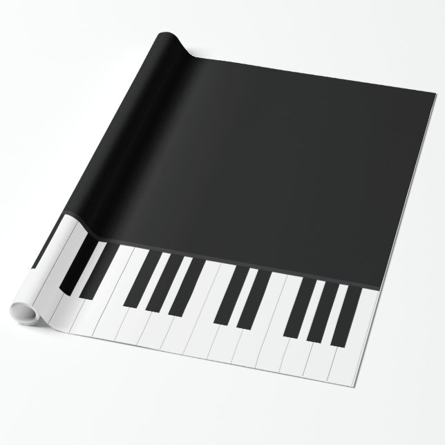 PIANO MUSIC WRAPPING PAPER (Unrolled)