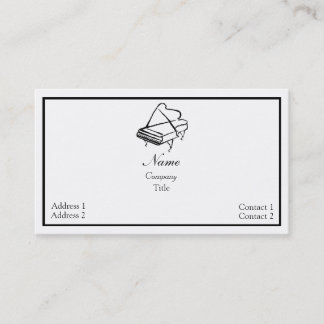 Piano Musician Business Card