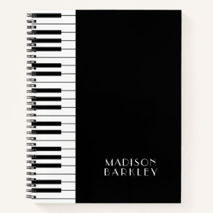 Piano Musician Music Teacher Notebook