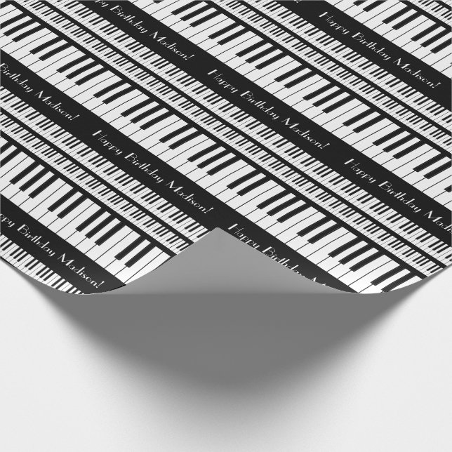 Piano Musician Music Teacher Wrapping Paper (Corner)