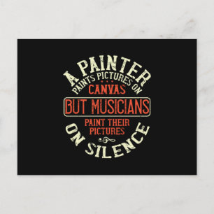Piano - Musicians Paint Pictures Postcard