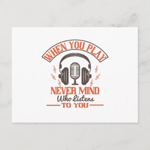 Piano - Never Mind Who Listens To You Postcard