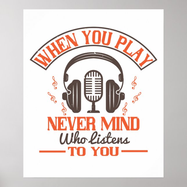 Piano - Never Mind Who Listens To You Poster (Front)