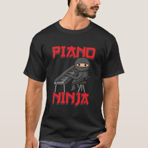 Piano Ninja Funny Keyboard Player Pianist Gift T-Shirt