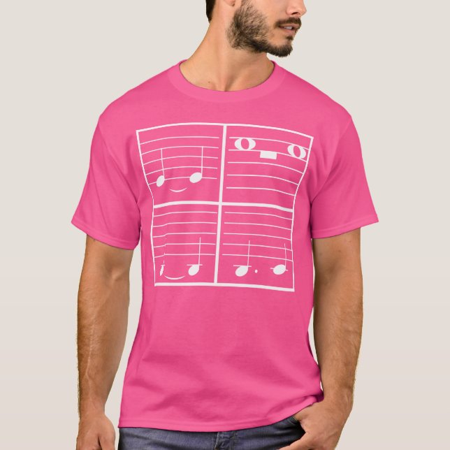 Piano Notes Faces - Musicians Piano - Pianist T-Shirt (Front)