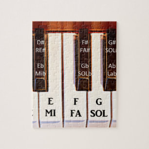 Piano Octave DO RE MI Jigsaw Puzzle