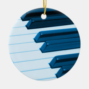 Piano or Organ Keys Christmas Ornament
