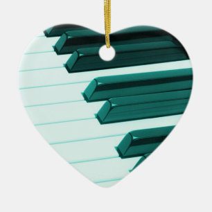 Piano or Organ Keys Christmas Ornament