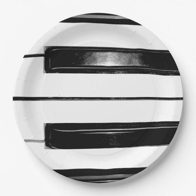 Piano Paper Plate (Front)