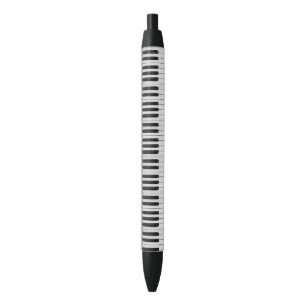 Piano pattern black ink pen