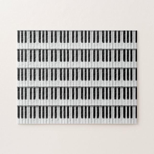 Piano pattern jigsaw puzzle (Horizontal)