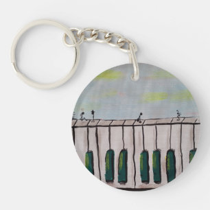 Piano People Acrylic Keychain