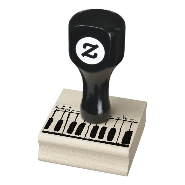 Piano People Wood Art Stamp (Stamp)