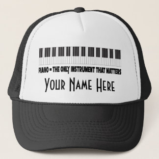 Piano Personalised Funny Music Quote Hat
