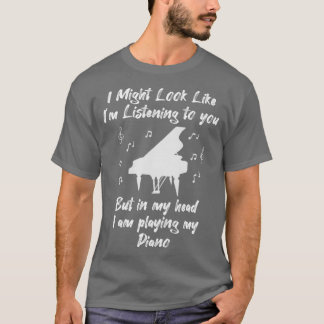 Piano Pianist Instrument Teacher Gift T-Shirt
