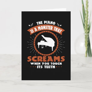 Piano - Piano Is A Monster With Teeth Card