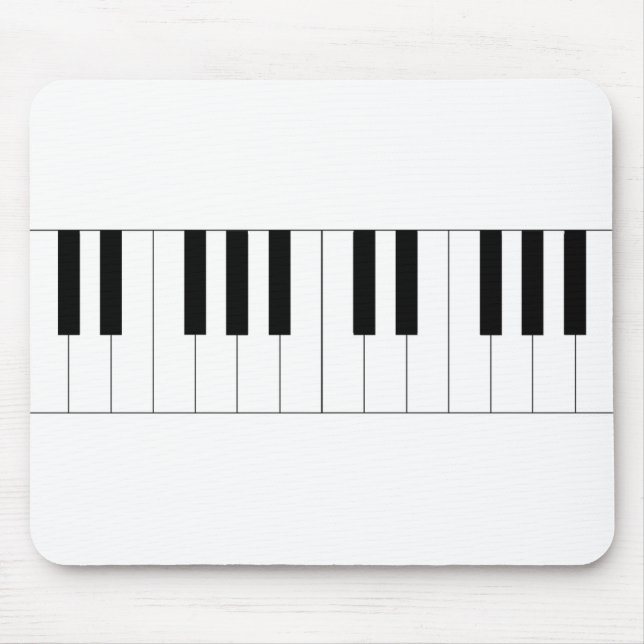 piano, piano keys mouse mat (Front)