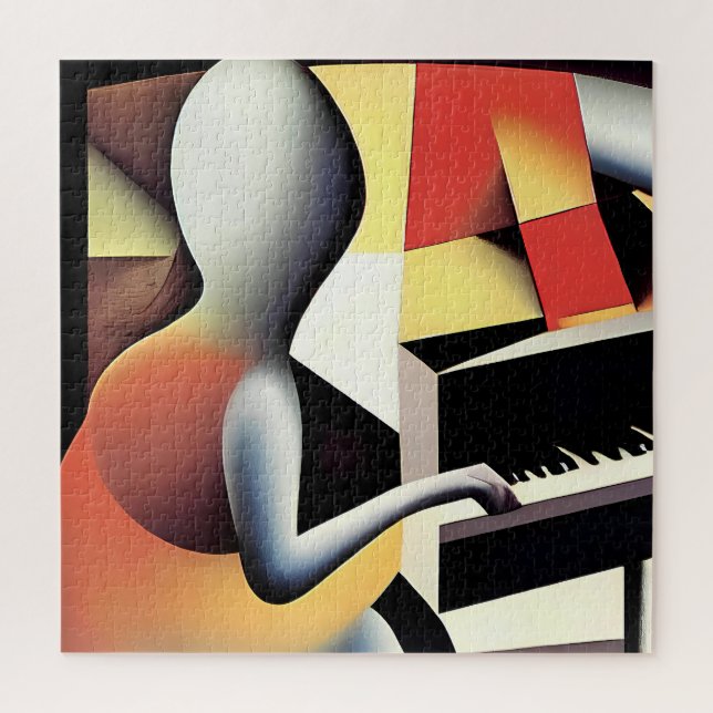 Piano Player - Airbrush Art Jigsaw Puzzle (Vertical)
