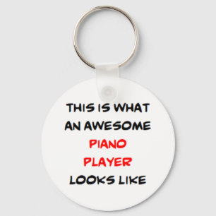piano player, awesome key ring