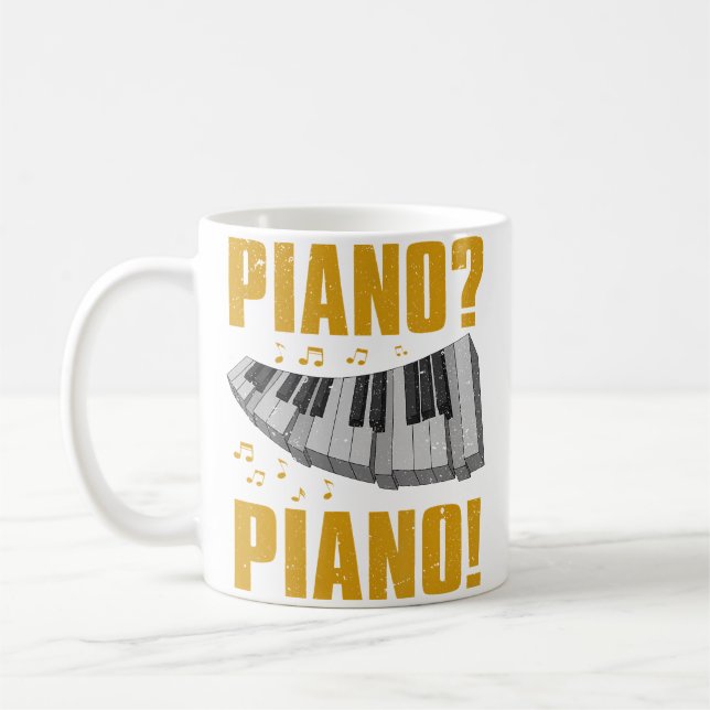 Piano Player Classical Musical Instrument Pianist  Coffee Mug (Left)