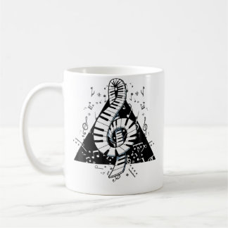 Piano Player Gift Shirt Piano Keyboard Music Teach Coffee Mug