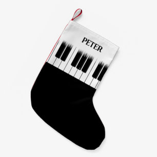 Piano Player Pianist Keyboard Small Christmas Stocking