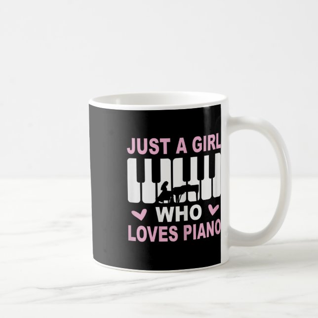 Piano Player Piano Girl Pianist Woman  Coffee Mug (Right)