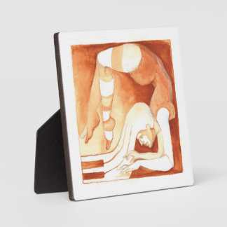 piano player  plaque