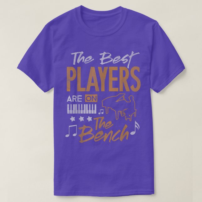 Piano Player Shirt Funny Pianist Music Lover Teach (Design Front)