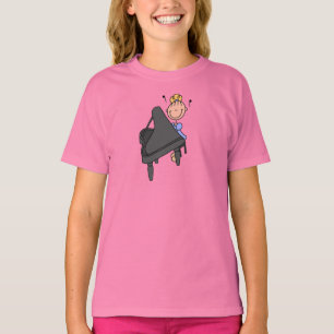 Piano Player Stick Figure Shirt