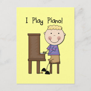 Piano Player Tshirts and Gifts Postcard