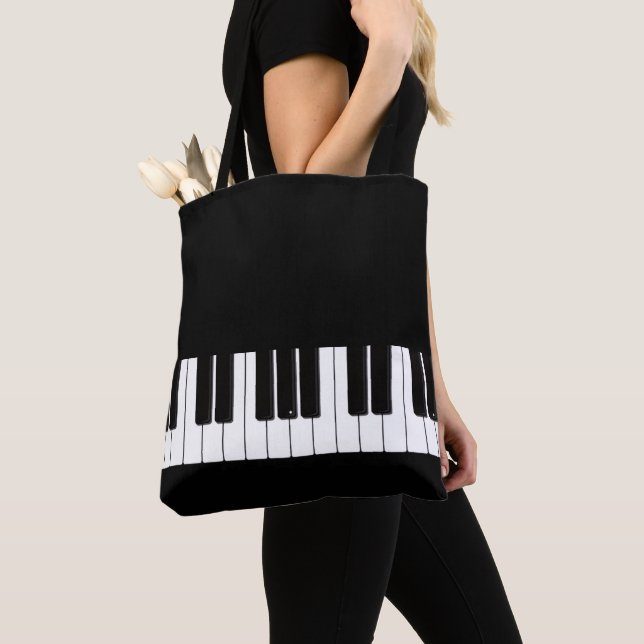 Piano Player Tutor Teacher Musician Tote Bag (Close Up)