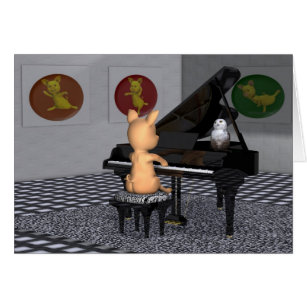 Piano Playing Pig