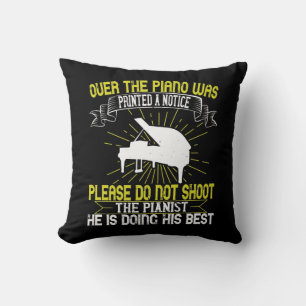 Piano - Please Do Not Shoot The Pianist Cushion