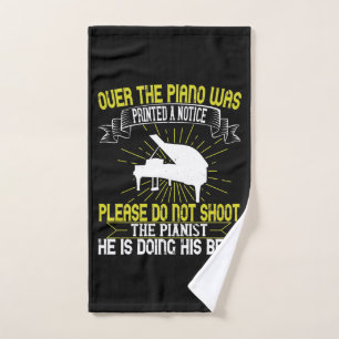 Piano - Please Do Not Shoot The Pianist Hand Towel