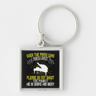 Piano - Please Do Not Shoot The Pianist Key Ring