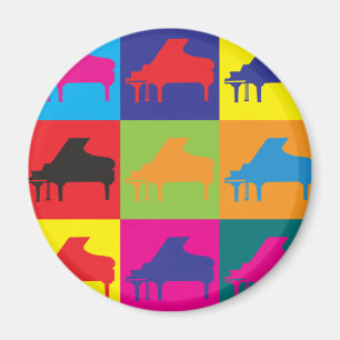 Piano Pop Art Magnet