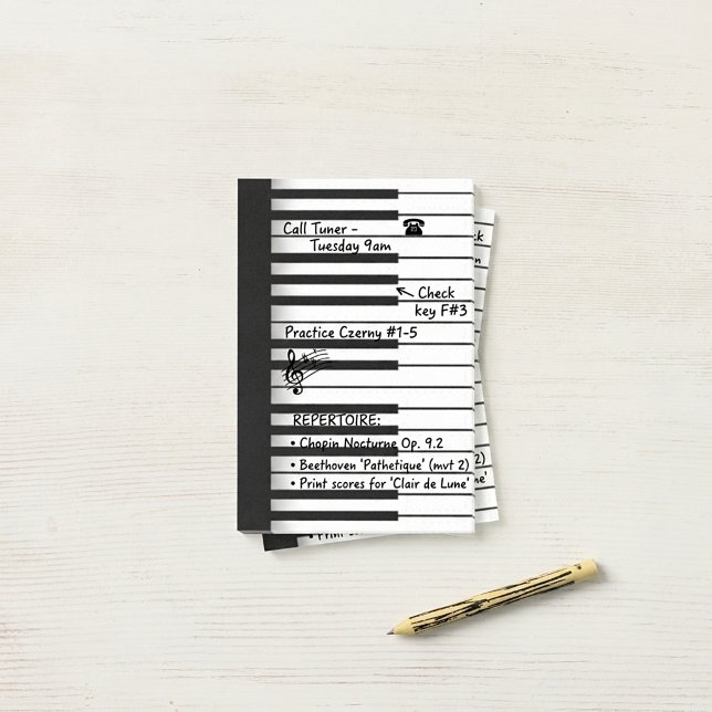 Piano Post-it Notes (Creator Uploaded)