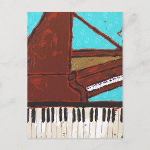 Piano postcard