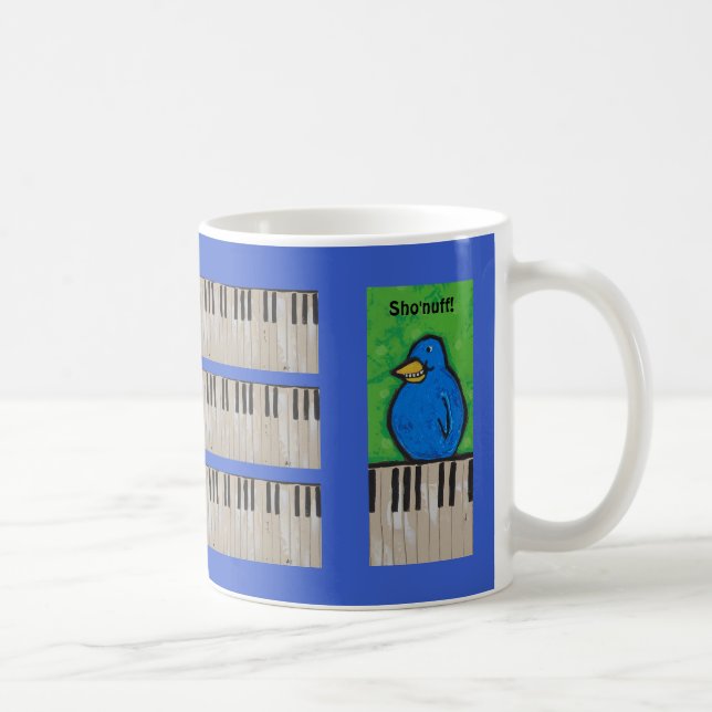 Piano practicing funny mug (Right)