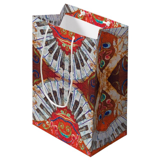 Piano R4 Custom Gift Bag - Medium, Matte (Front Angled)