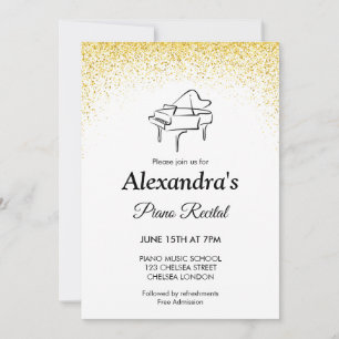 Piano Recital Concert Classical Music Invitation